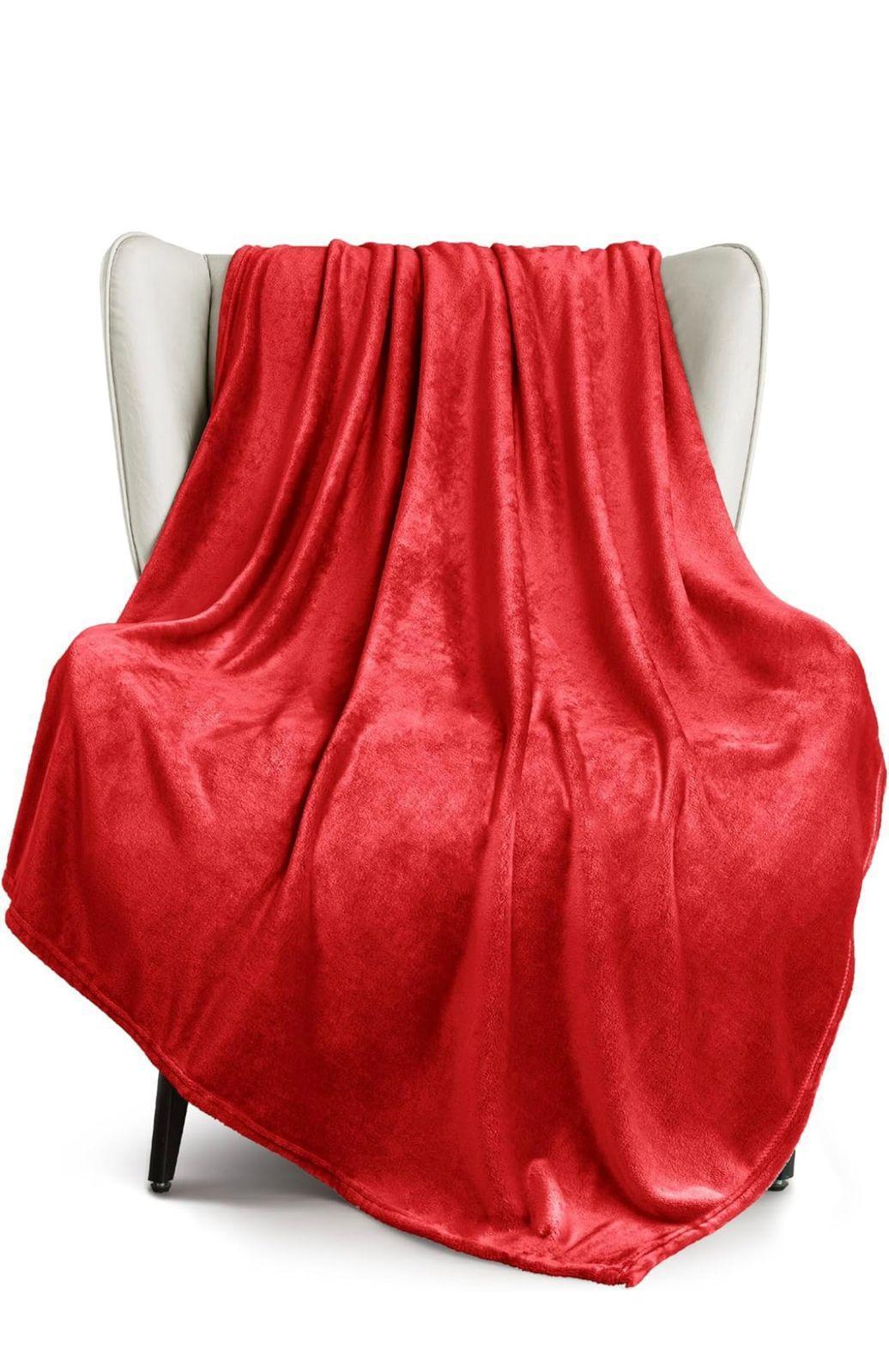 Fleece Plain Double Bed Blanket