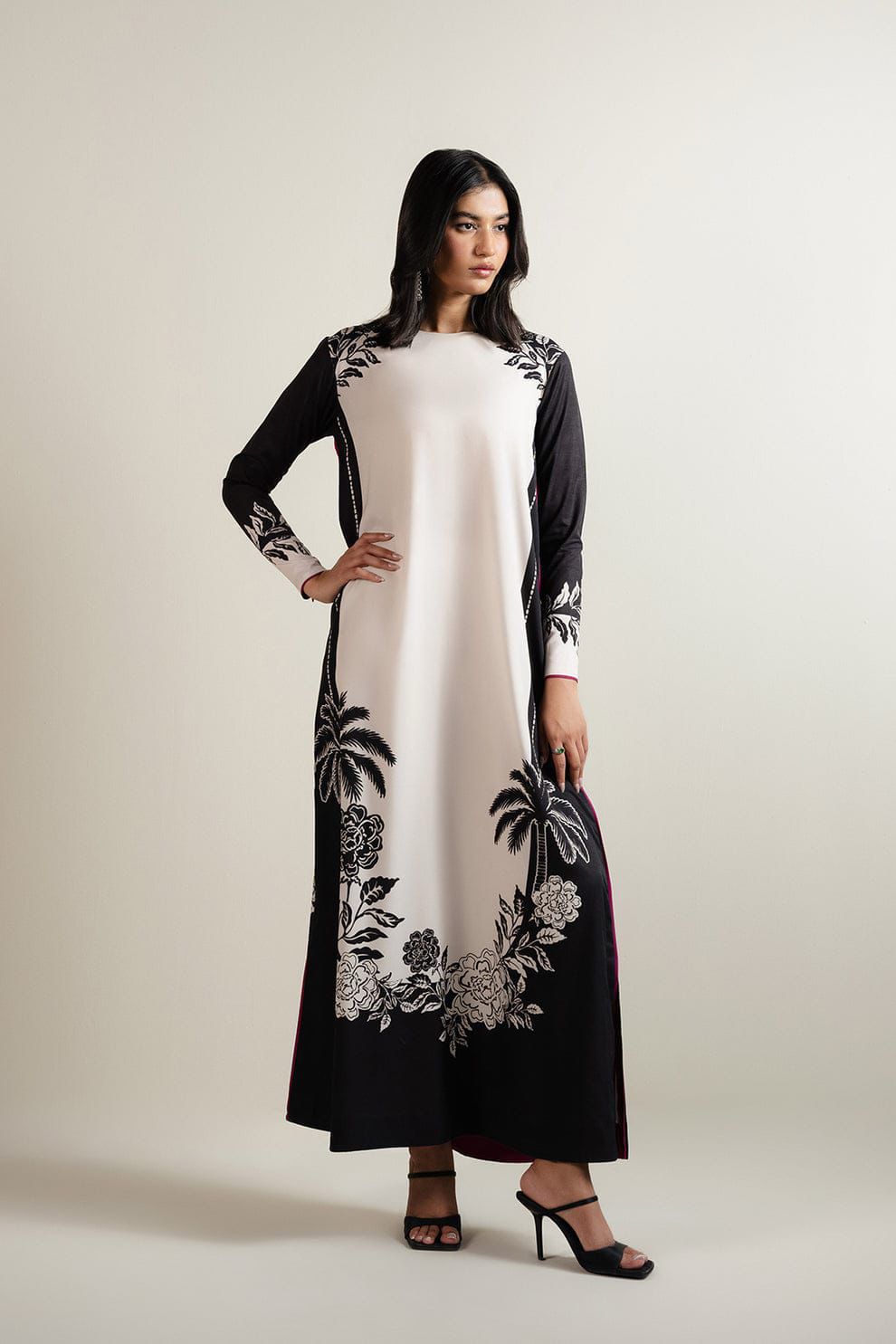 Woman Unstich Shamooz Fabric Silk 3pc