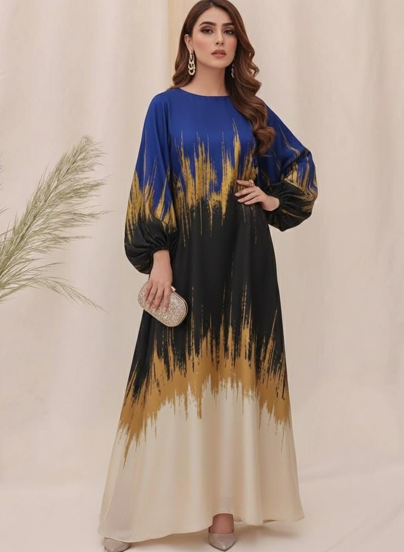 Woman Unstich Shamooz Fabric Silk 3pc