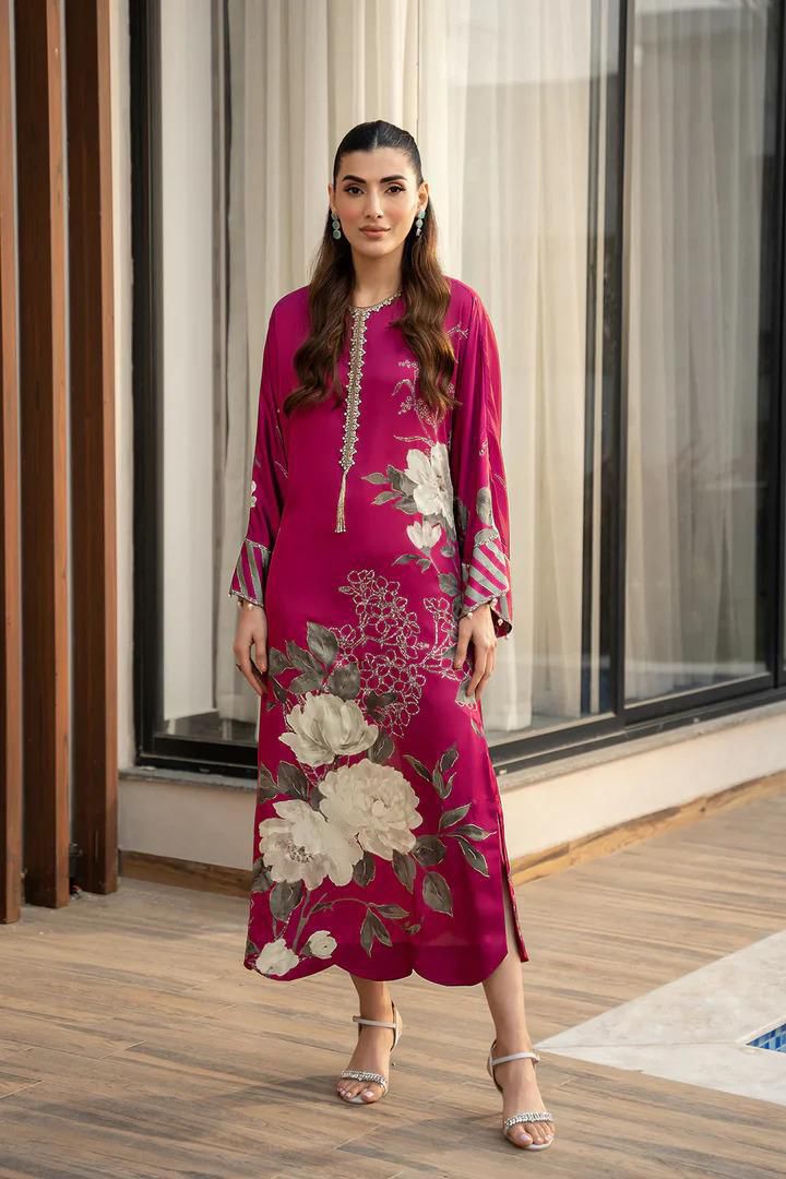 Woman Unstich Shamooz Fabric Silk 3pc