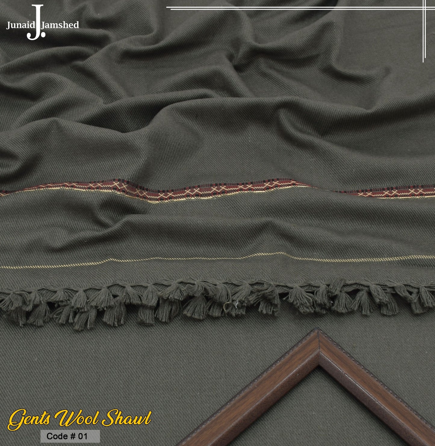 Man j. shawl Pure Suti Woollen Ready to Wear