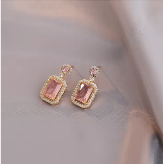 Luxurious Royal Gemstone Necklace & Earring Set - Elegant Women's Jewelry Gift