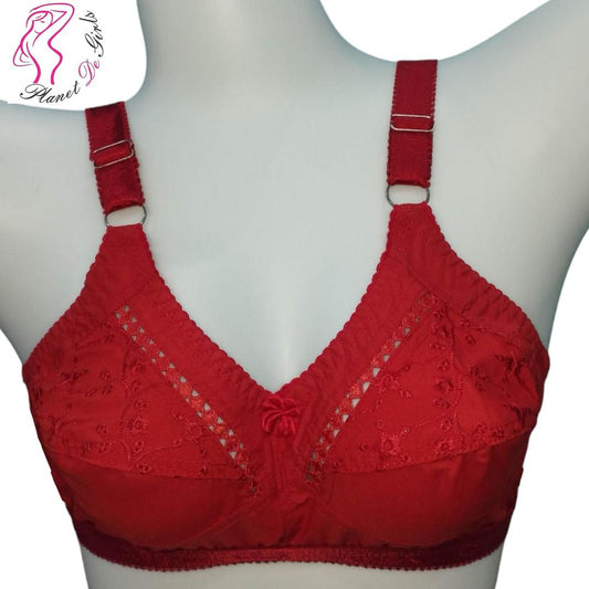 1 Pc Cotton Lace Padded Bra