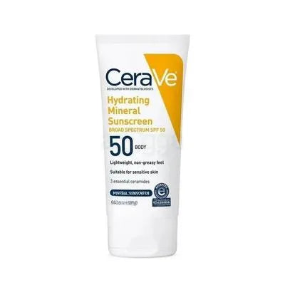Cerave UV Protectant Hydrating Mineral Sunblock 200 Ml, Non Greasy, 1 Pc