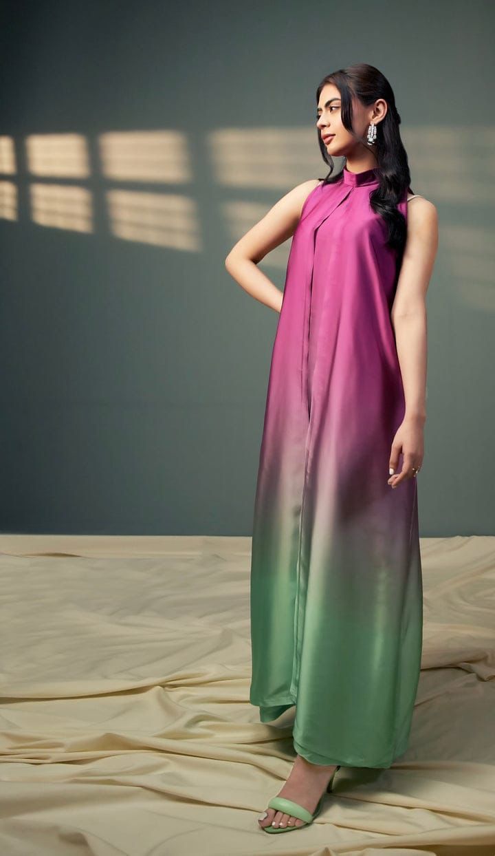 Woman Unstich Shamooz Fabric Silk 3pc