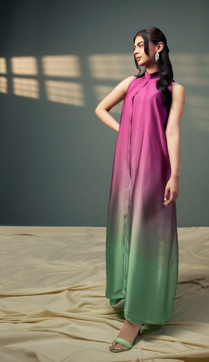 Woman Unstich Shamooz Fabric Silk 3pc