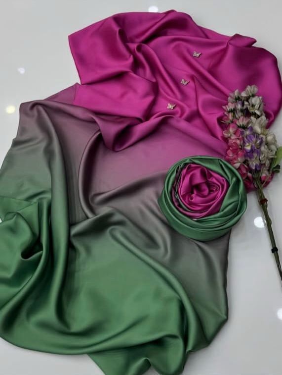 Woman Unstich Shamooz Fabric Silk 3pc
