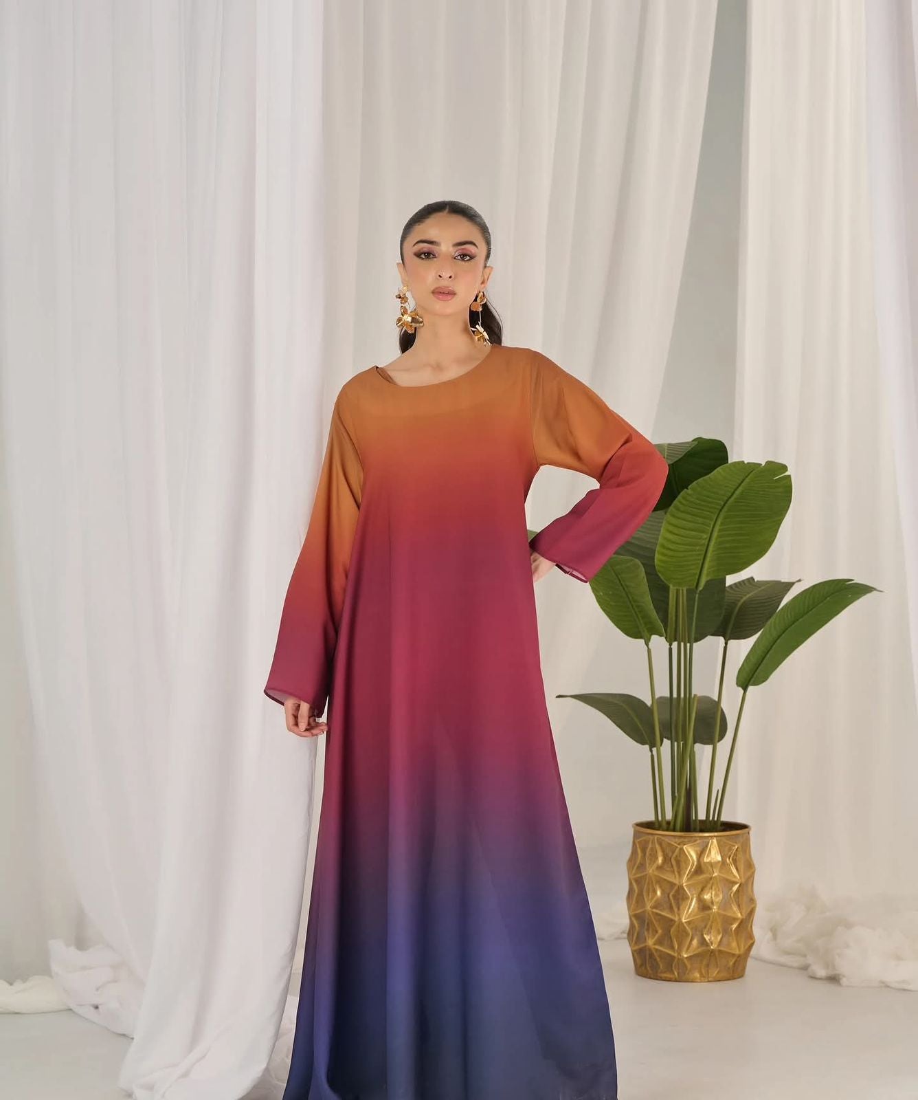 Shamooz Silk Fabric 3pc Silk digital printed Dupaata&nbsp