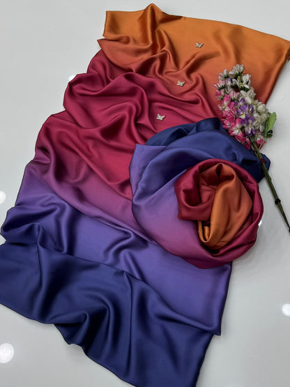 Shamooz Silk Fabric 3pc Silk digital printed Dupaata&nbsp