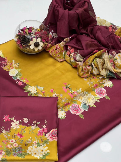 Lulusar MOST DEMANDING EDITION 03PCS UNSTITCHED SUIT