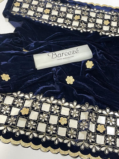 Most demanding item of season 2025  LAZER CUT WORK HEAVY EMBROIDERY VELVET SHAWL