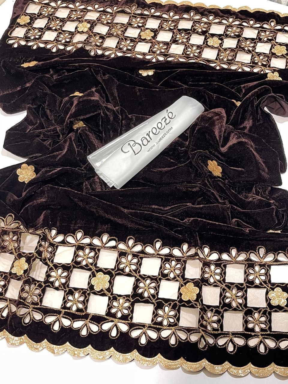 Most demanding item of season 2025  LAZER CUT WORK HEAVY EMBROIDERY VELVET SHAWL