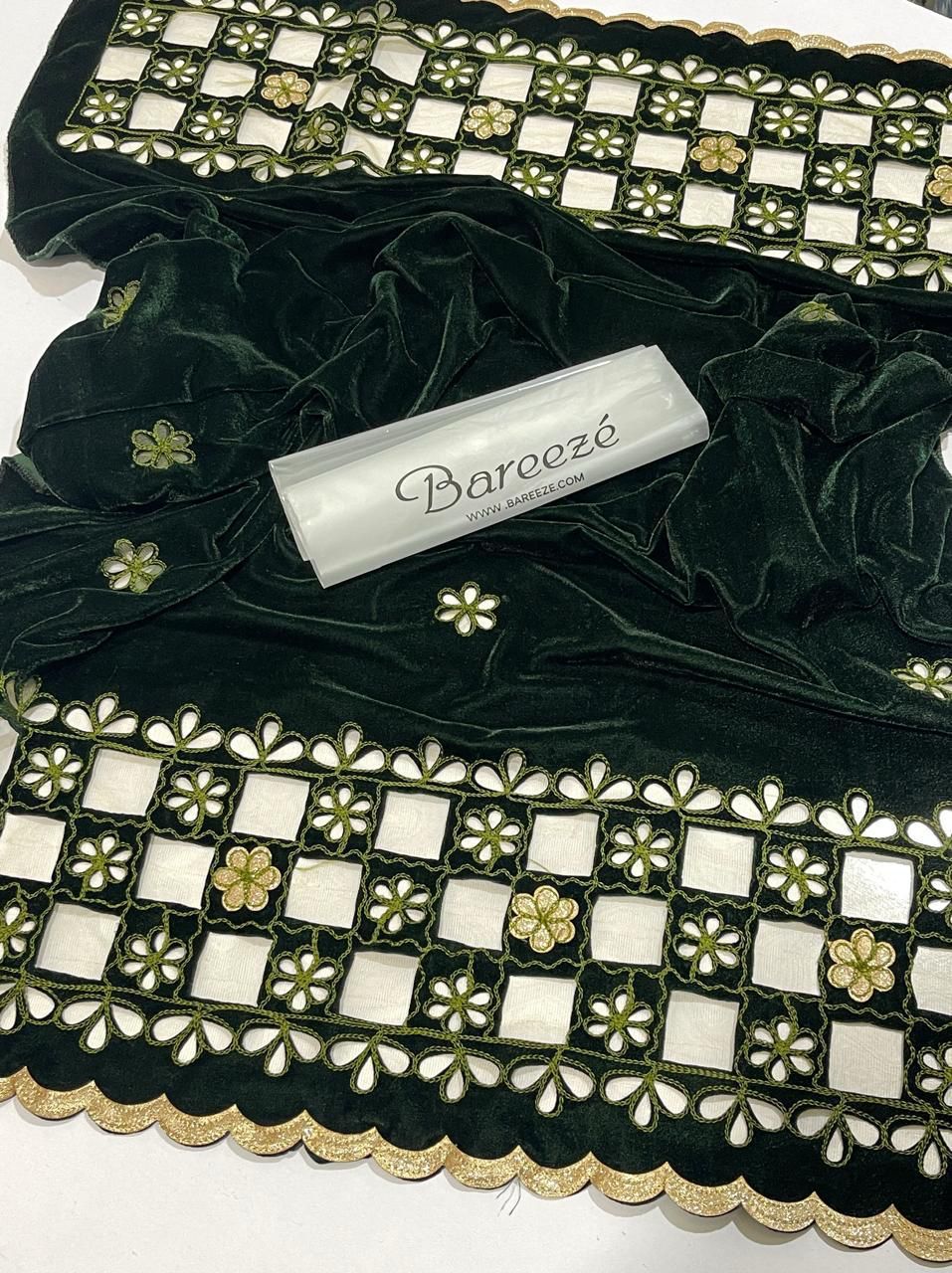 Most demanding item of season 2025  LAZER CUT WORK HEAVY EMBROIDERY VELVET SHAWL