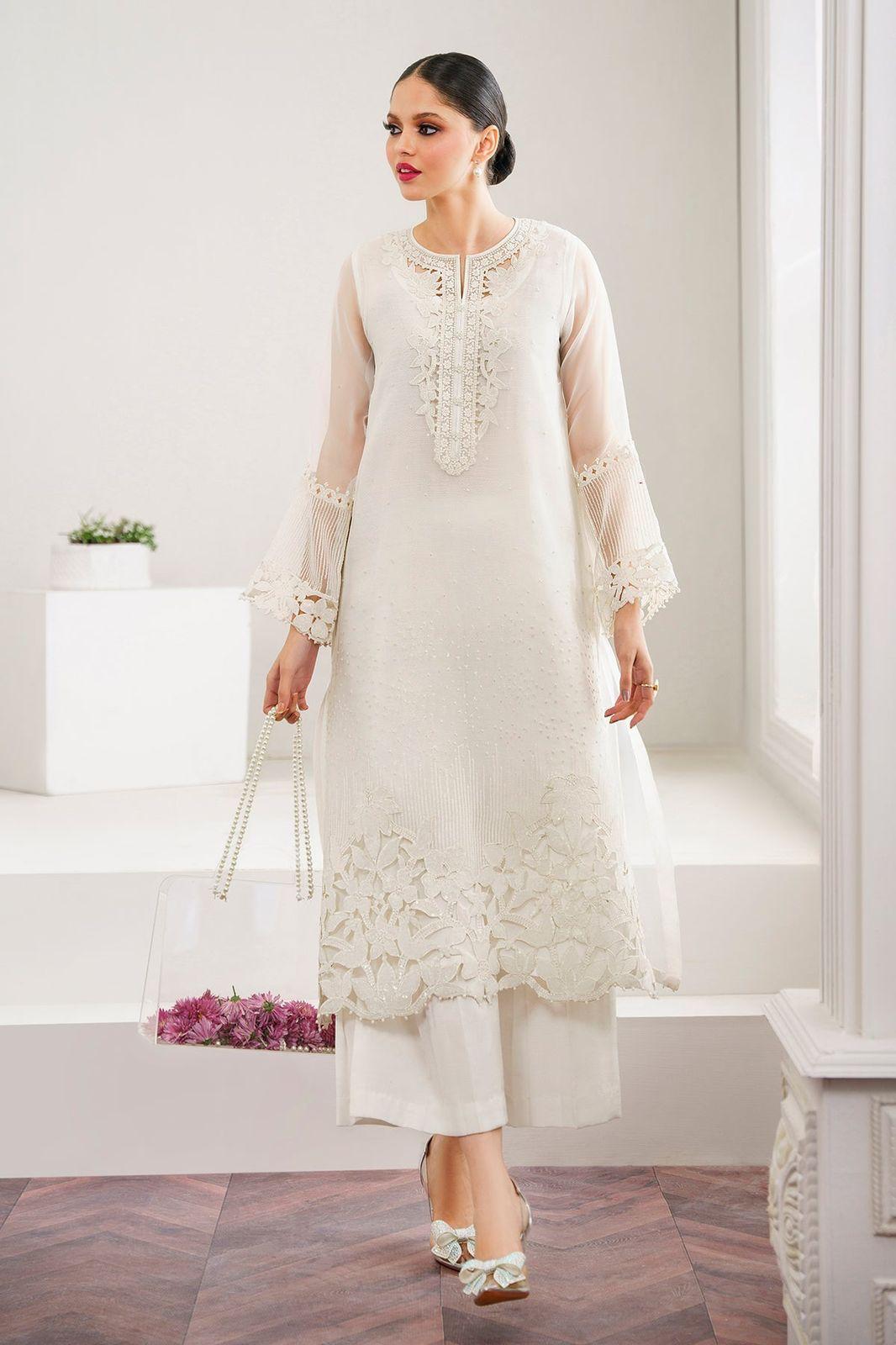 EMBROIDED ORGANZA SUIT