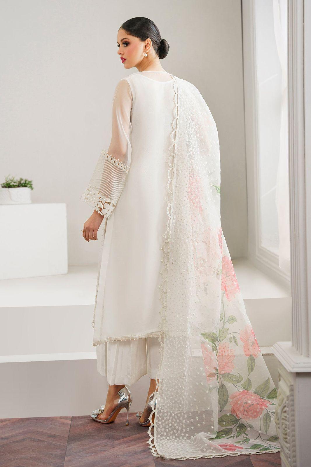 EMBROIDED ORGANZA SUIT