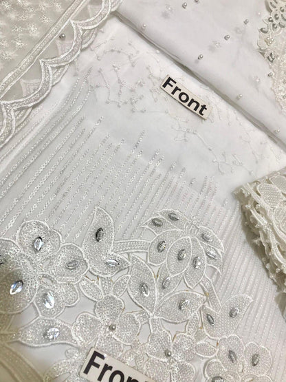 EMBROIDED ORGANZA SUIT
