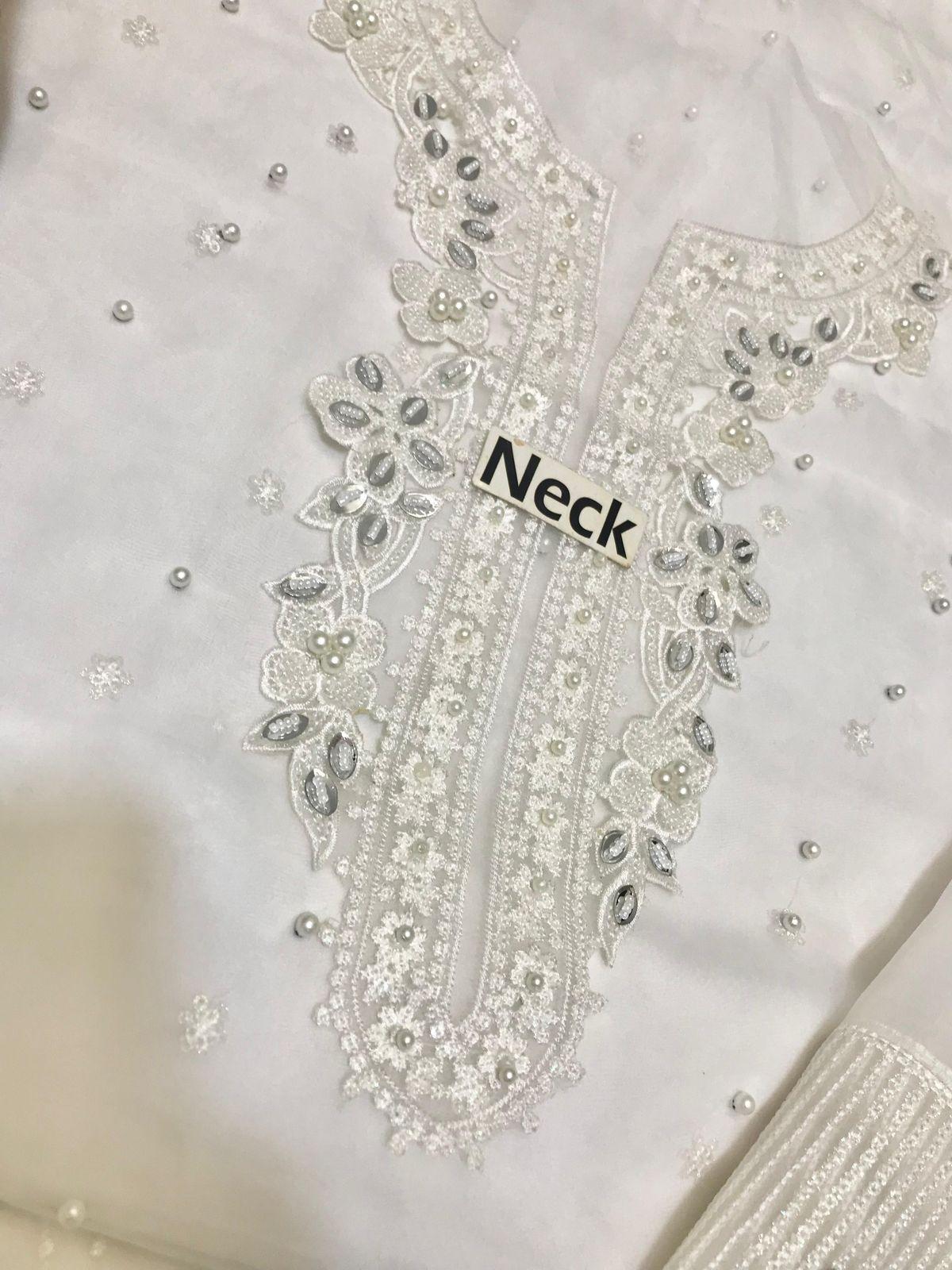EMBROIDED ORGANZA SUIT