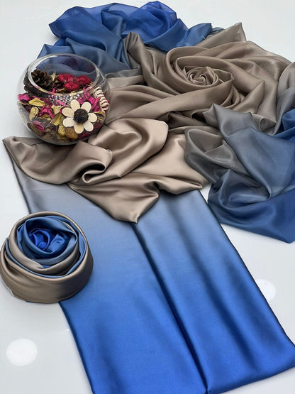 Woman Unstich Shamooz Fabric Silk 3pc