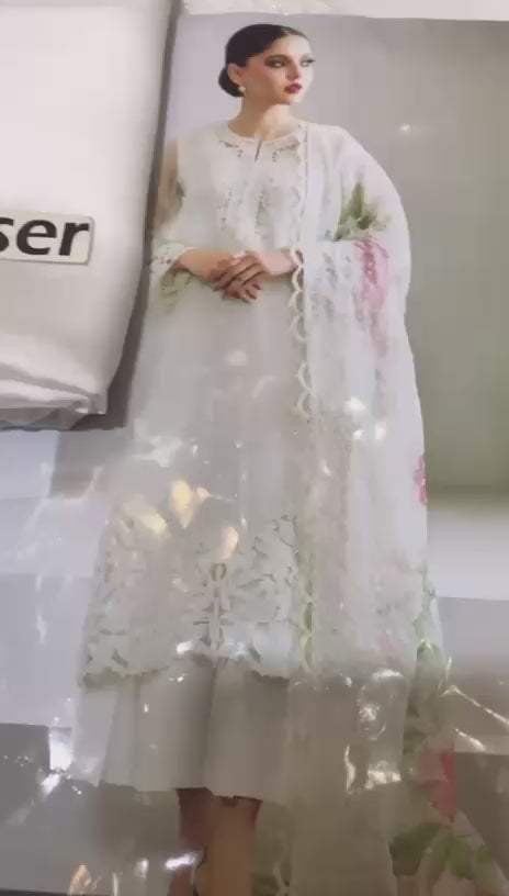 EMBROIDED ORGANZA SUIT